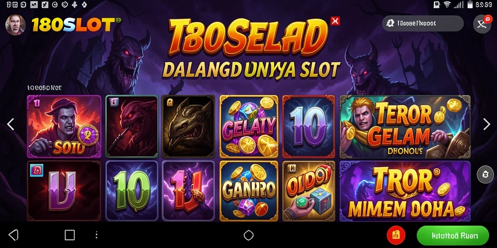 Tampilan permainan menegangkan di 180SLOT dengan efek horror yang mendalam.