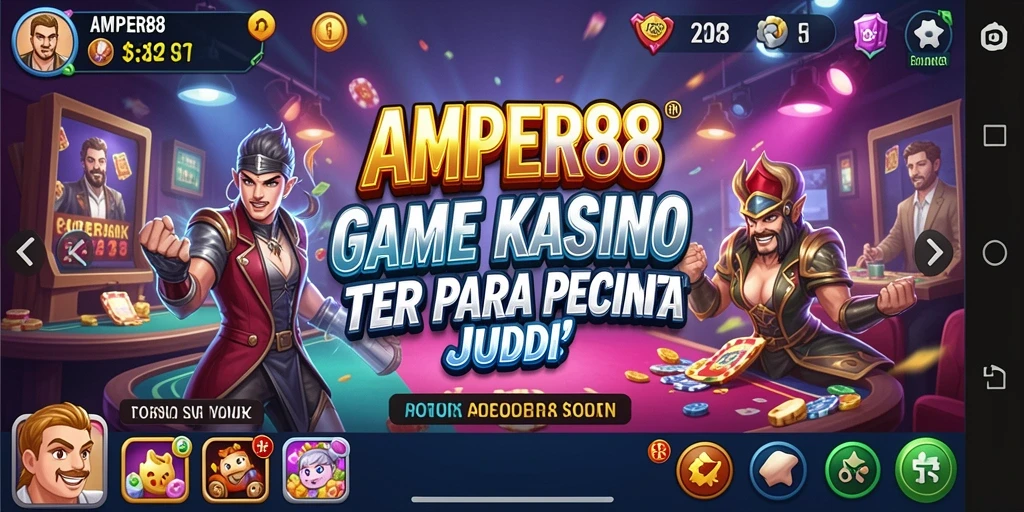 Tampilan gameplay menarik dari AMPER88 yang menghadirkan pengalaman Kasino seru.