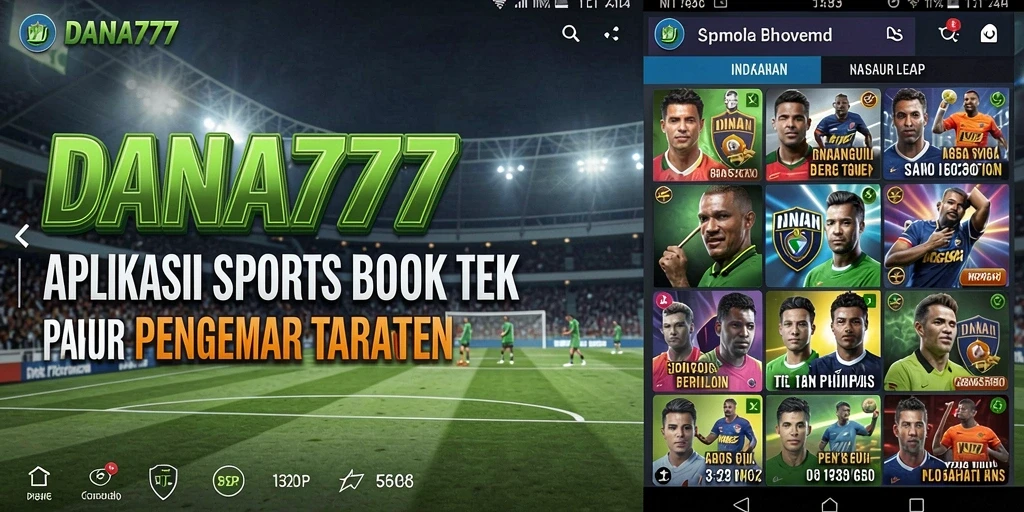 Tampilan screenshot DANA777 yang menampilkan fitur taruhan olahraga.
