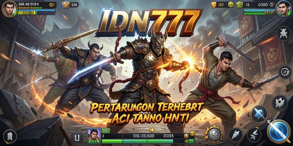 Gameplay seru di arena pertarungan IDN777 dengan karakter unik.