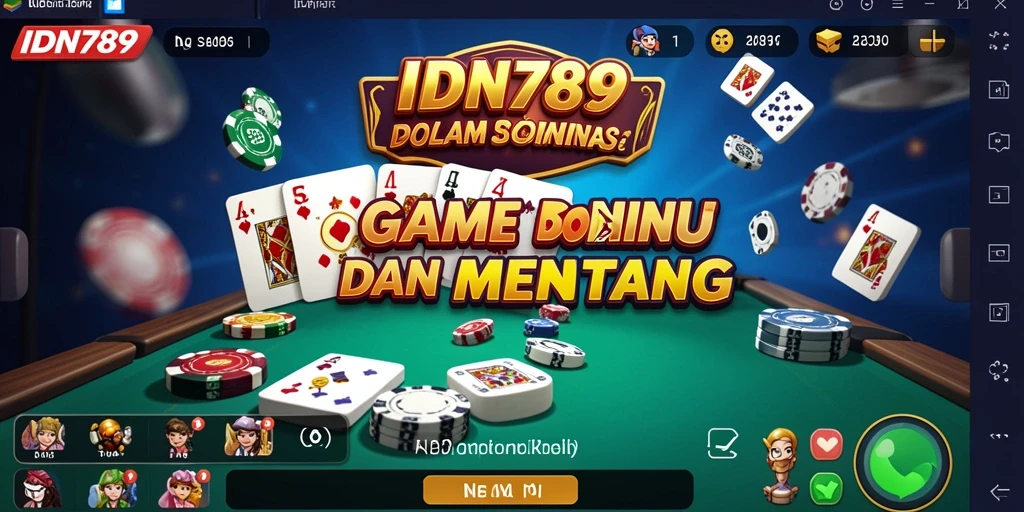 Tampilan gameplay seru dari IDN789 yang menunjukkan aksi domino.