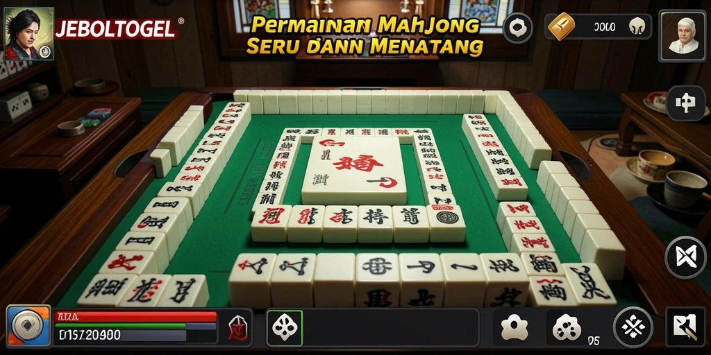 Screenshot menampilkan gameplay Mahjong yang seru dan menantang.