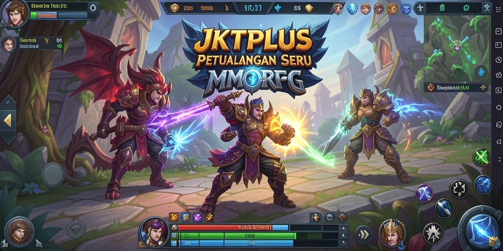 Gameplay MMORPG JKTPLUS yang menawan dan penuh aksi.