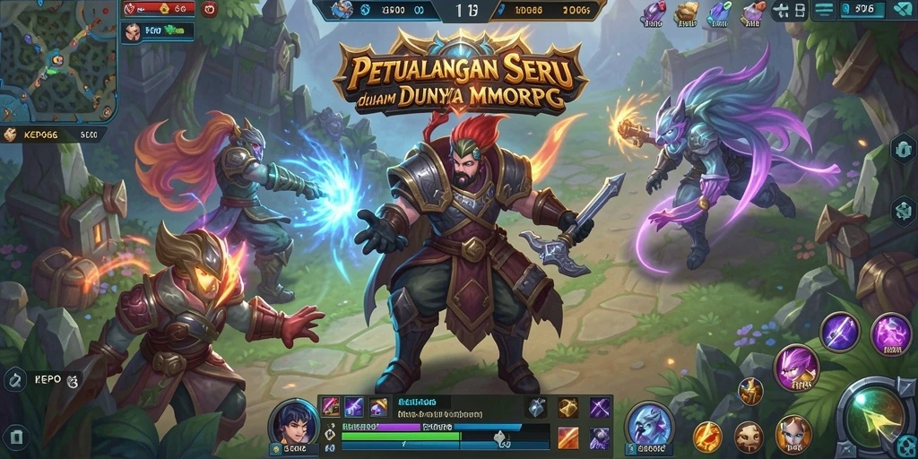 Tampilan gameplay KEPO66 yang penuh aksi dalam dunia MMORPG.