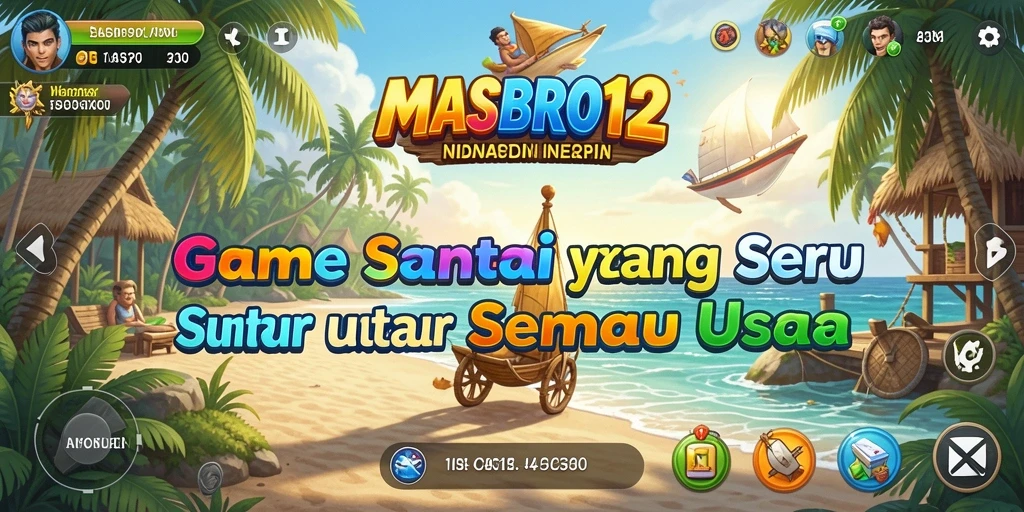 Screenshot gameplay MASBRO12 dengan grafis yang menarik dan antarmuka yang ramah pengguna.