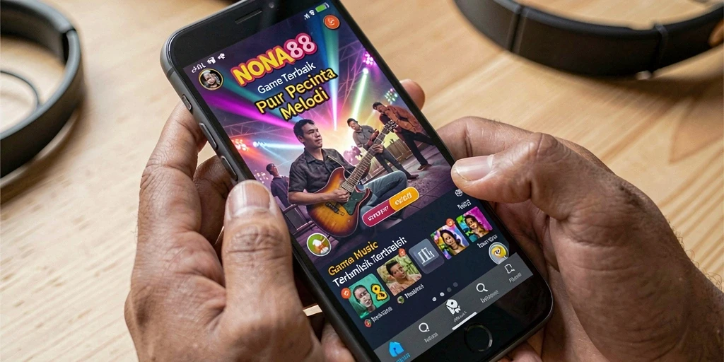 Screenshot NONA88 menunjukkan momen seru dalam bermain musik.