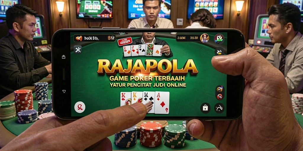 Screenshot gameplay RAJAPOLA menampilkan aksi Poker yang seru dan menarik.