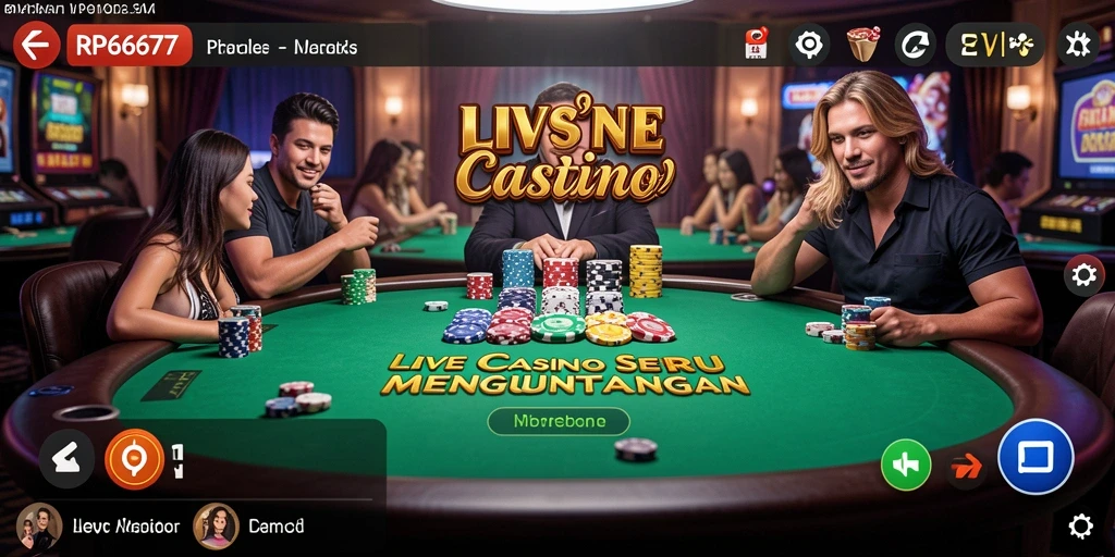Gameplay Live Casino di RP6677 dengan dealer profesional dan grafik yang menakjubkan.