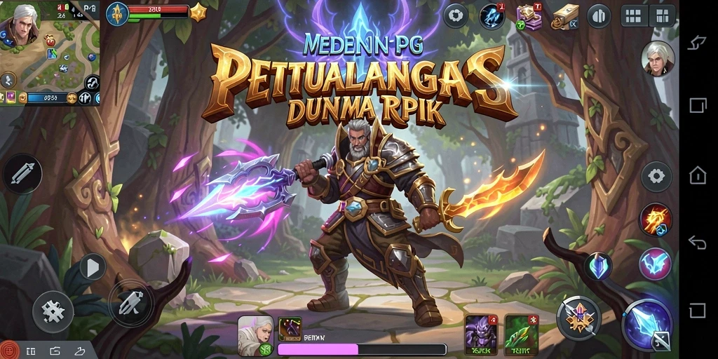 Tangkapan layar menampilkan aksi seru dalam gameplay RPG.