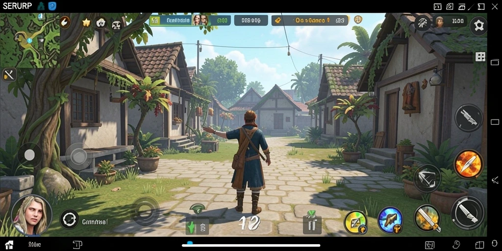 Tampilan gameplay <strong>SERURP</strong> yang seru dan penuh warna.