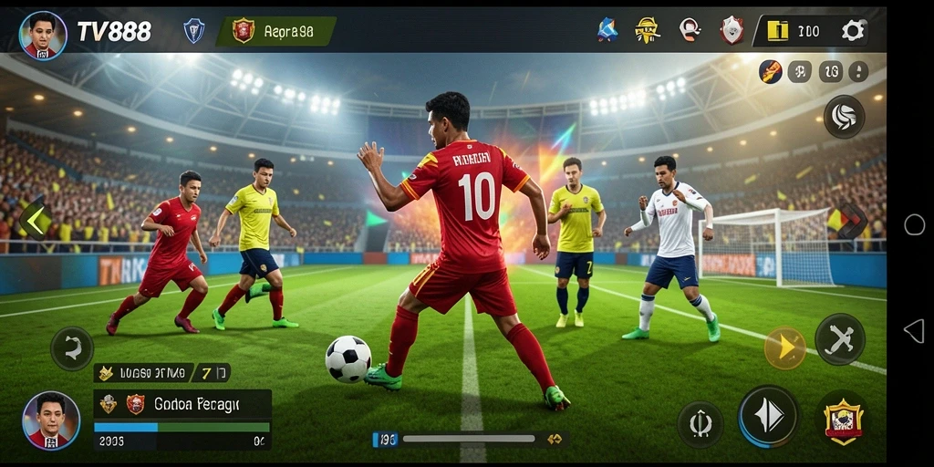 Screenshot utama TV888 menampilkan gameplay seru dan interaktif dalam olahraga.