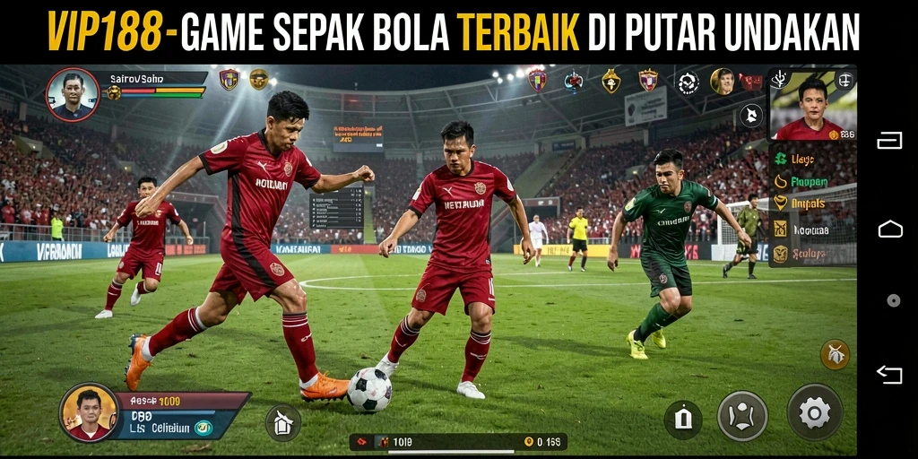 Tampilan gameplay menarik dari game sepak bola VIP188.